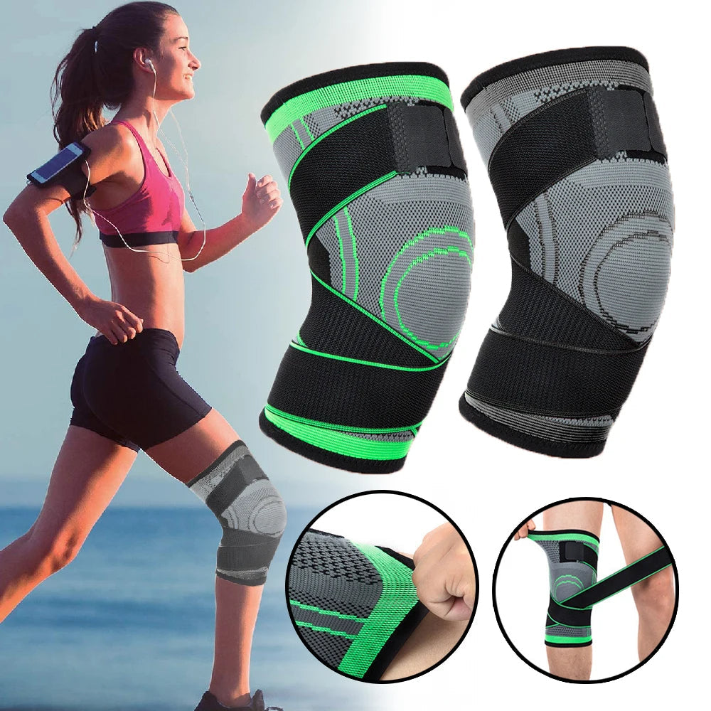 knee Brace with 3D Knitting & Adjustable Straps