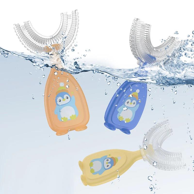 Baby Soft Silicone Doughnut Sensory Toothbrush Tool
